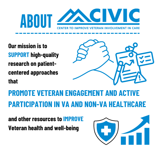 Infographic part 1 describing the center's goals.